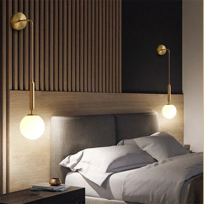 Applique murale en verre – style moderne – doré ou noir