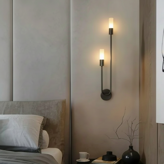 Applique murale LED – design minimaliste – noir ou doré
